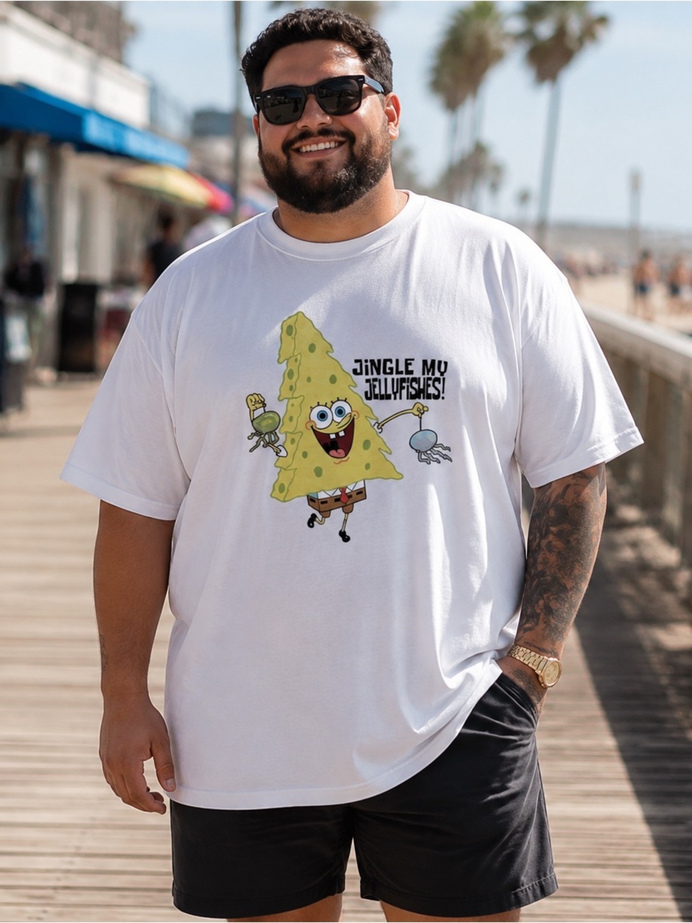 NWT 2002 SpongeBob Jingle My Jellyfishes Tee XL